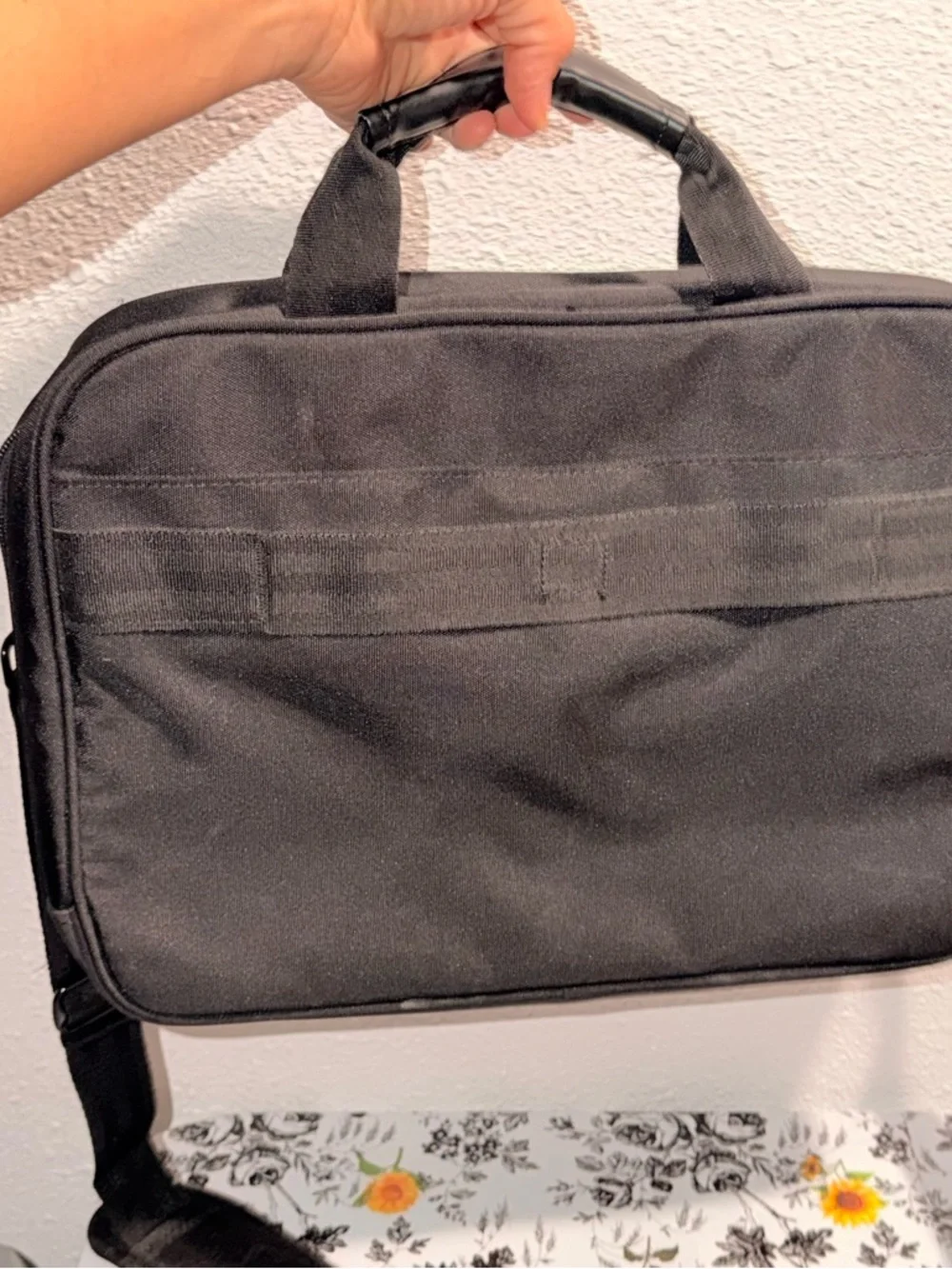 Dell Black Laptop Bag with Blue Accent